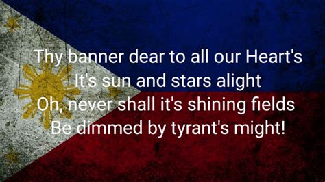 philippine national anthem english